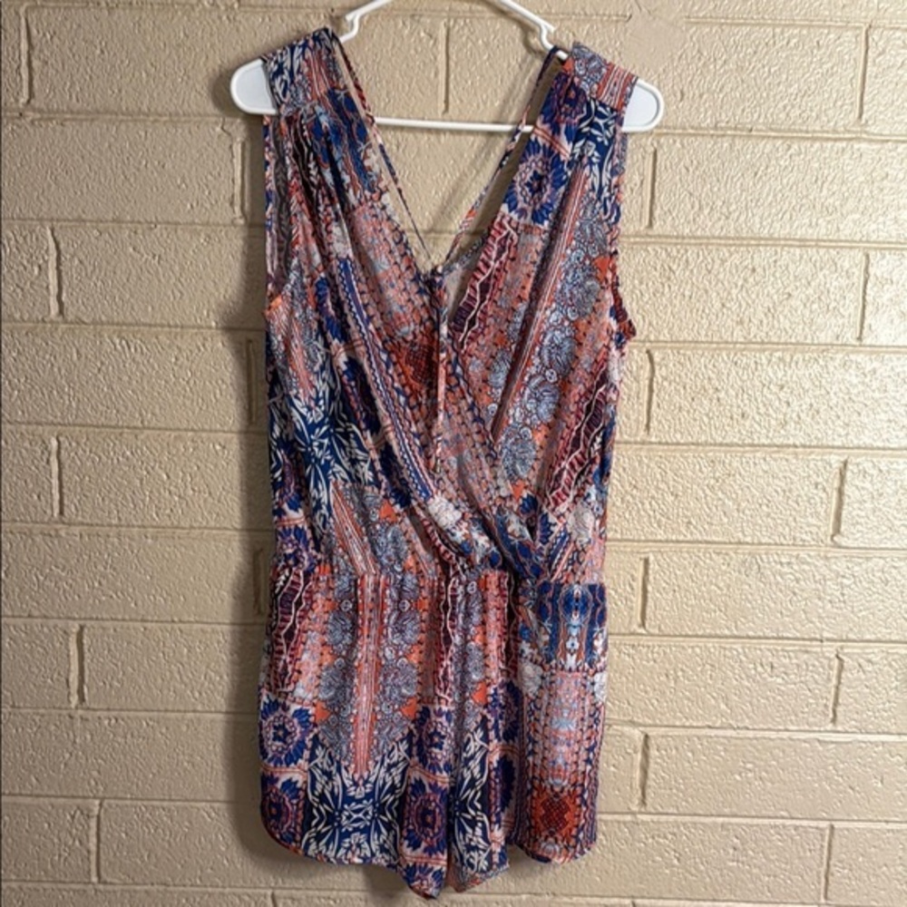 Heartloom Multicolor Patterned romper
